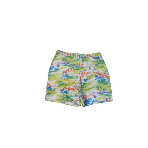 Izod Size 14 STRETCH Tropical Print Casual Shorts NWT $37 - Picture 1 of 2